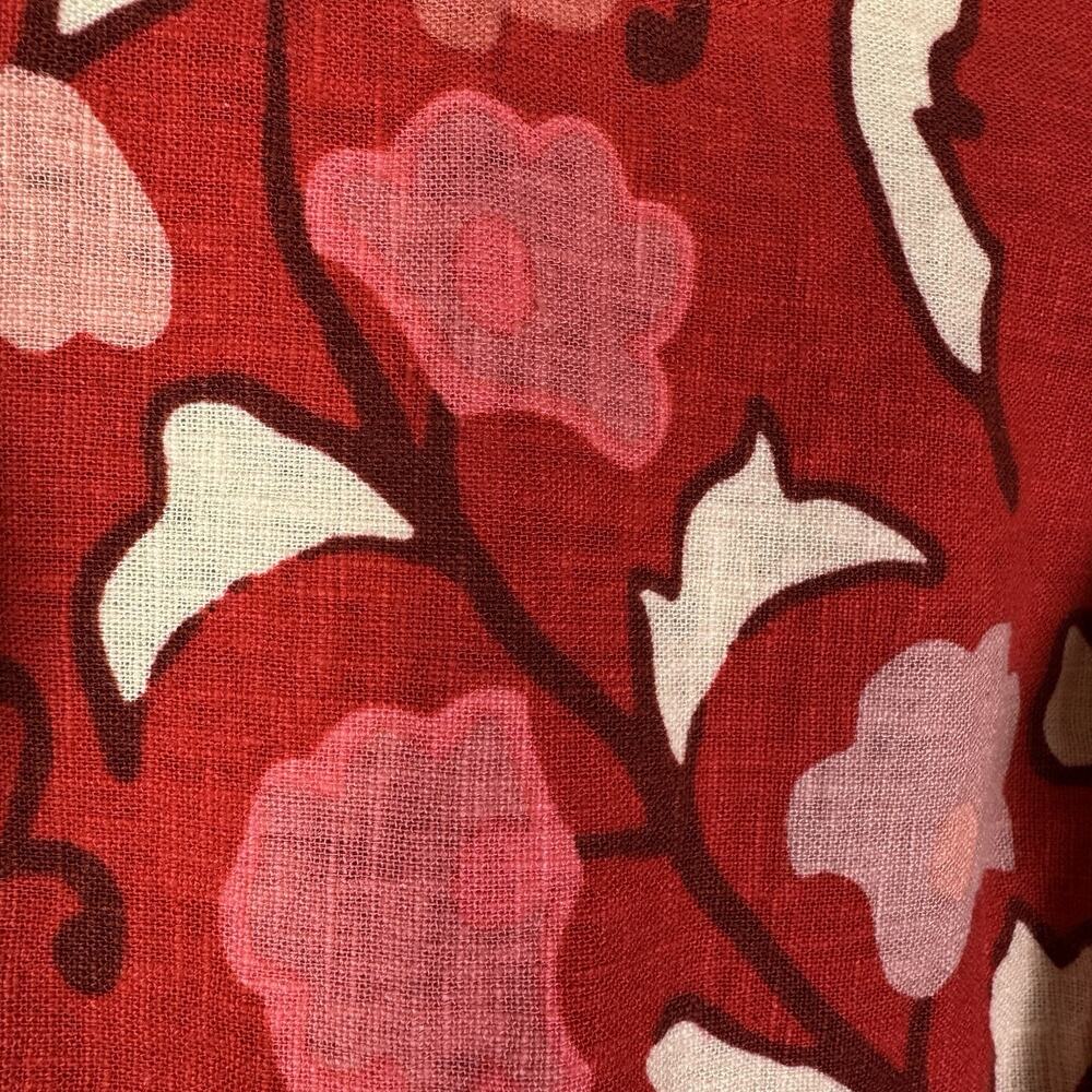 Red Floral Midi Dress - Brand Unknown - Picture 5 of 8